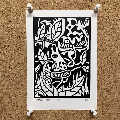 View full size Tony lino print