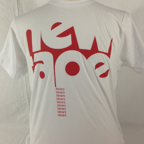 New Tape Library tee in red