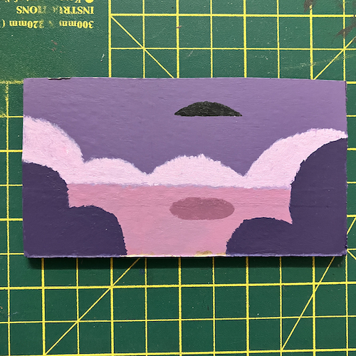 Tiny UFO painting 6