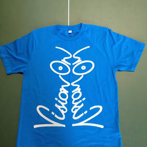 Vision On "Discharge" Tee - Bright Blue