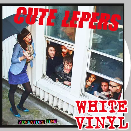 The Cute Lepers - Adventure Time (White Vinyl) cover
