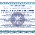 Colour Sound Oblivion - Coil's Official Live Video boxset - Advance Patrons Edition