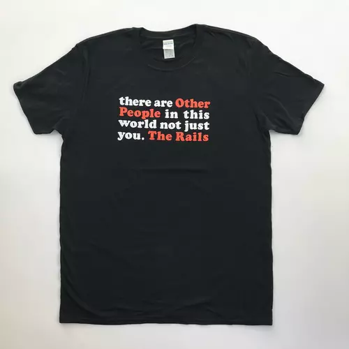 'Other People' Black Tee