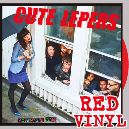 The Cute Lepers - The Cute Lepers - Adventure Time LP (Red vinyl) cover