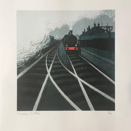 Gilroy Mere - Gilroy Mere - Over the Tracks. Risograph print.
