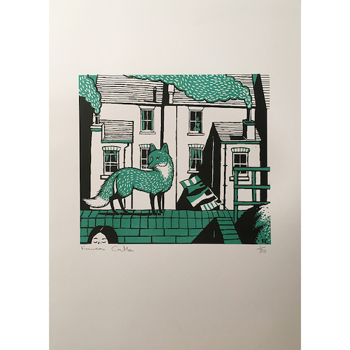 The Hardy Tree - Risograph print of 'The Fields Lie Sleeping Underneath' 
