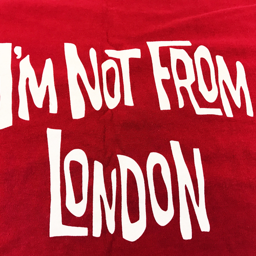 I'm Not From London Tote Bag in Red