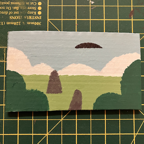 Tiny UFO painting 3